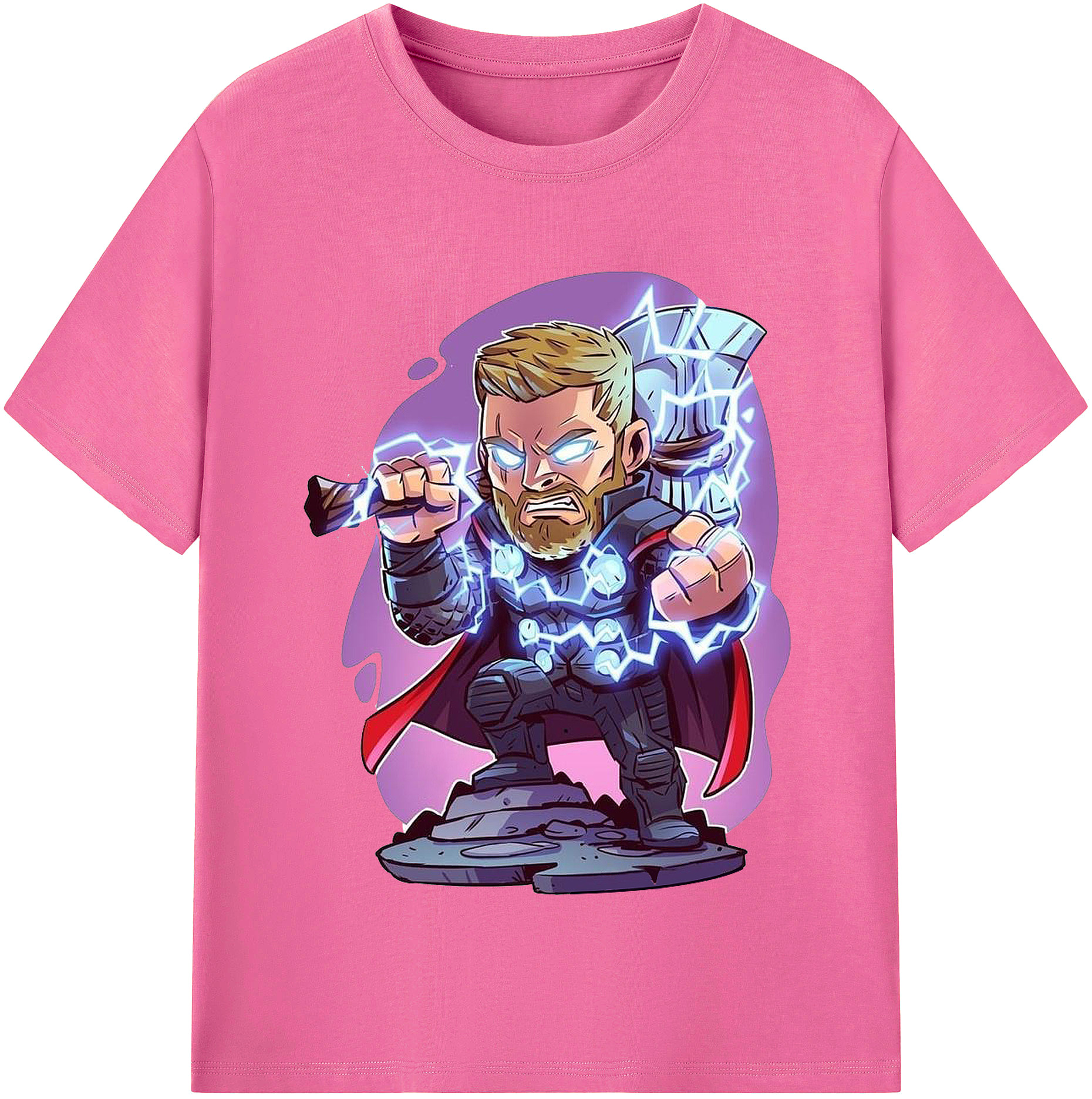 （画像用） アベンジャーズ The Avengers レディースカジュアルプリントTシャツ（綿100％）